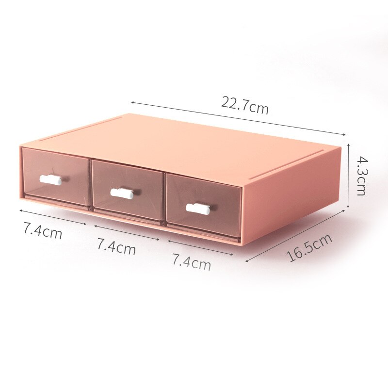 Makeup Organizers Storage-Box Drawers-Cabinets Holders Plastico Cajonera Sundries Desktop Drawer Stackable Cosmetics Jewelry-Box