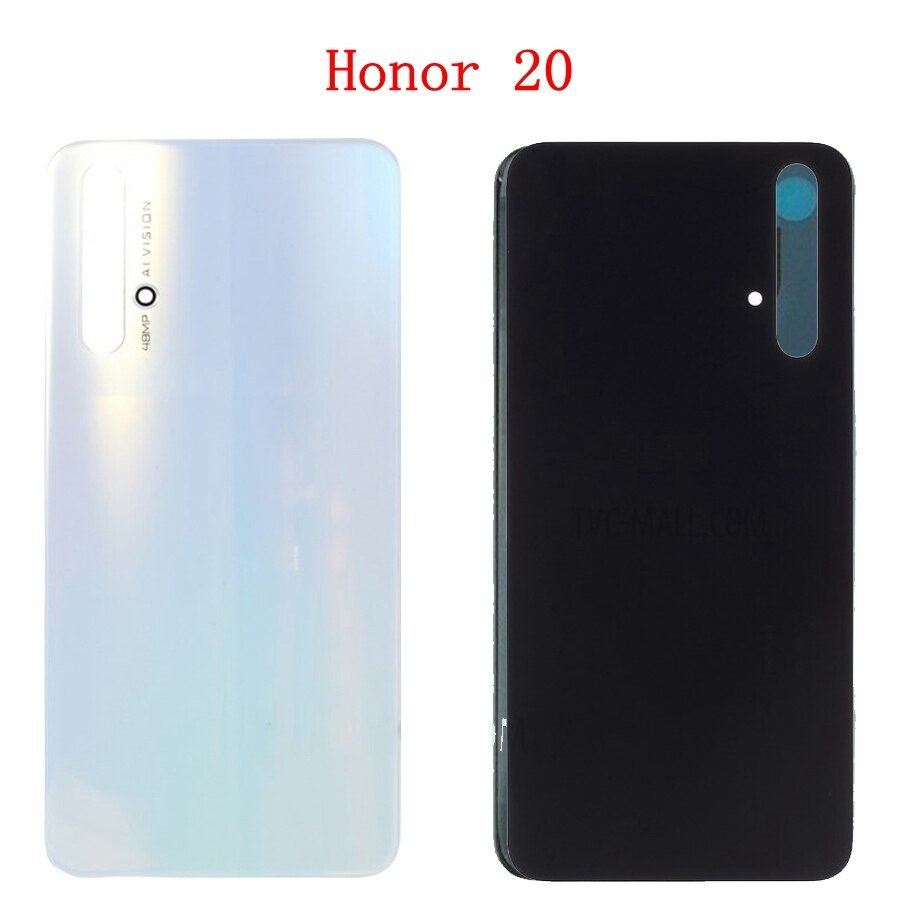 Boîtier d'origine Huawei honour 20 couvercle de batterie arrière porte boîtier de verre arrière Huawei V20 VIEW 20 couvercle de batterie pièces de téléphone