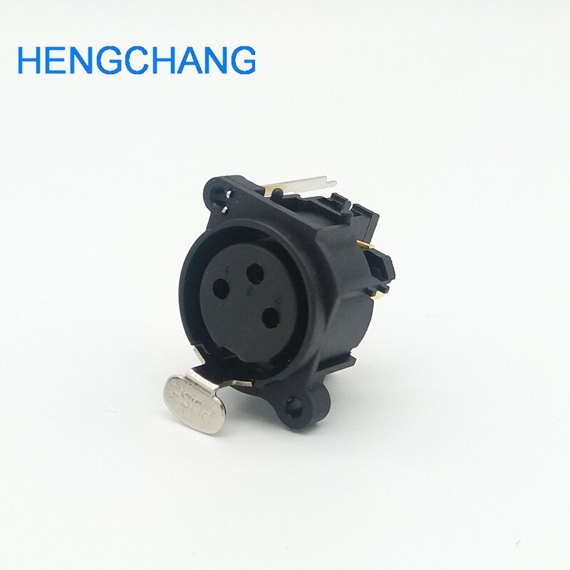 3Pin XLR FeMale Socket Panel Mount Chassis 3Pin XLR Connector Adapter