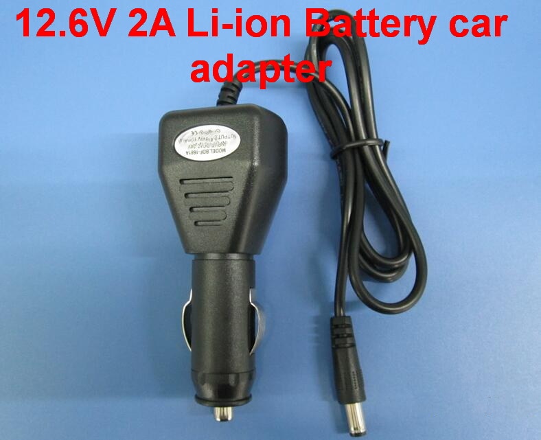 1 PCS 12.6 V 2A 2000mA autolader 12.6 v 2a 2000mA Li-Ion Batterij auto adapter voeding voor lithium batterij