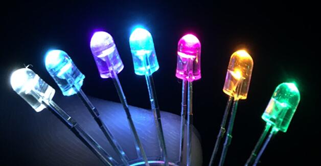 1000PCS x 3mm Pink Warm White Red Green Blue Yellow Orange Purple Clear Lens LED Diode Ultra Bright LED For Mechanical keyboard