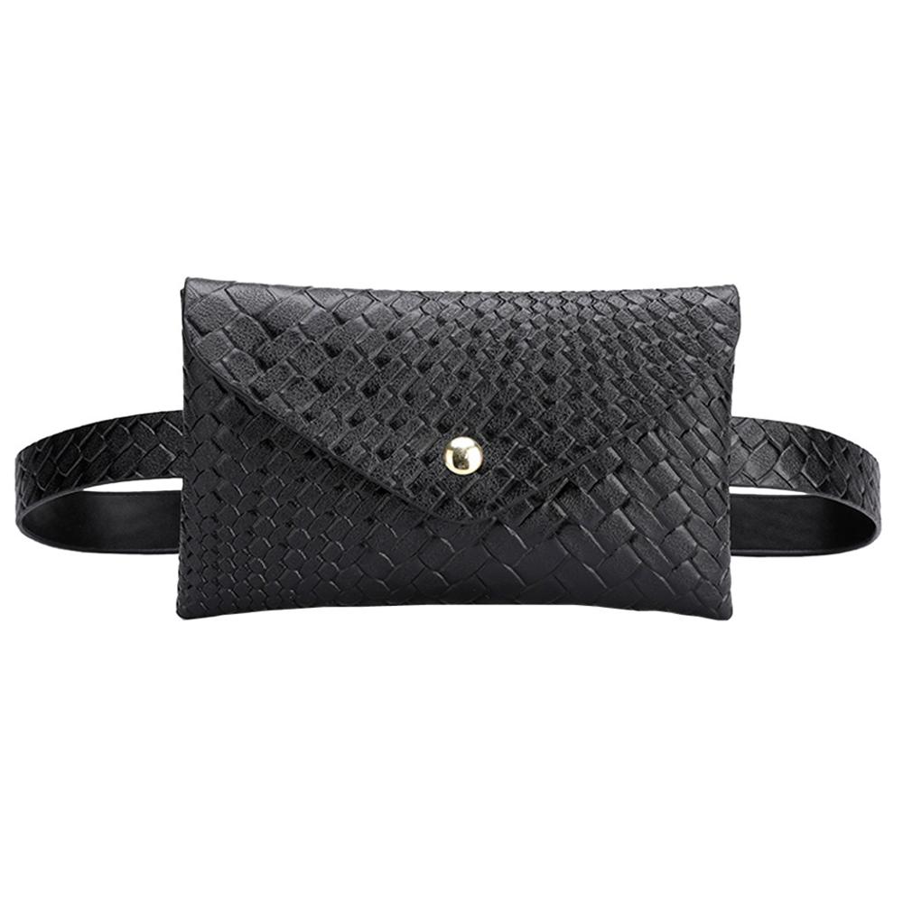 Frauen Outdoor Taille Tasche Weben Haspe Neutral Telefon Fanny Pack Solide Umhängetasche Brust Gürtel Tasche Für Frauen j72