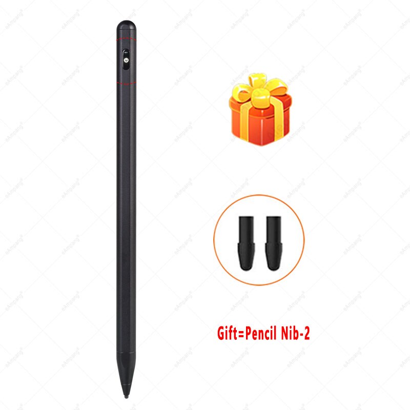 For Apple Pencil Touch Stylus Pen for Apple iPad 10.2 Air 2 3 4 5 10.9 Pro 10.5 Pro 11 12.9 9.7 5th 6th 7th 8th mini 1 2 3 4 5 6: black