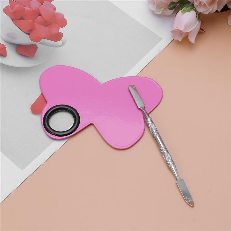 1 sæt palette praktisk sommerfugl praktisk farveblandebakke makeup palette til butik butik