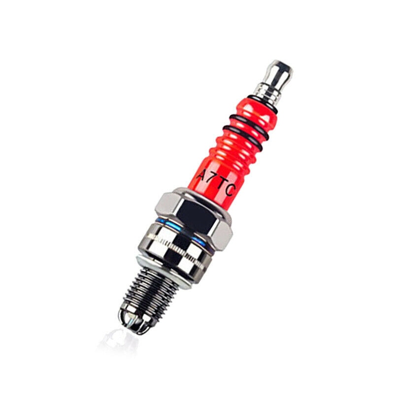 Motorcycle Platinum Nozzles Spark Plugs CR7HSA ATRTC High Performance 3-Electrode For 50cc-150cc Pedal Motorcycles Accessories