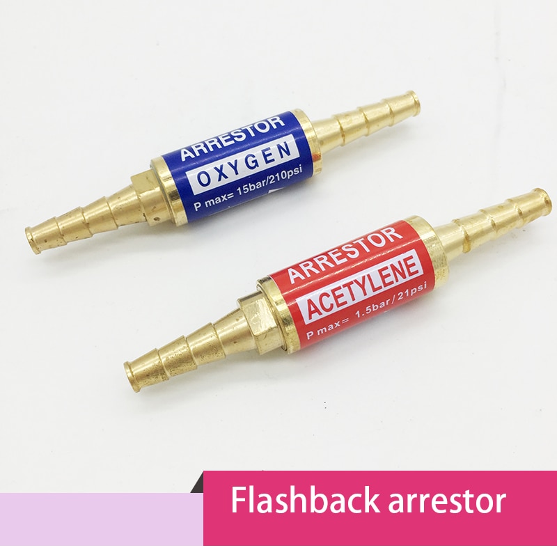 1 Paar Professionele Zuurstof Acetyleen Flashback Arrestor Terugslagklep Vlam Buster Voor Drukregelaar Regulator Slang Buis