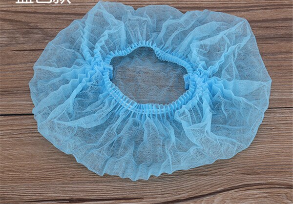 5 pcs Non-woven Double Elastic Disposable Dust Hat Women Men Shower Caps For Spa Hair Cap Salon Bathroom Barbershop Hotel: 5