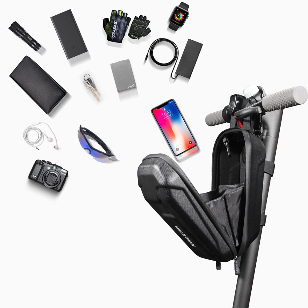 Selvagem homem eva casca dura scooter elétrico frente saco de armazenamento skate pendurado saco para xiaomi mijia m365