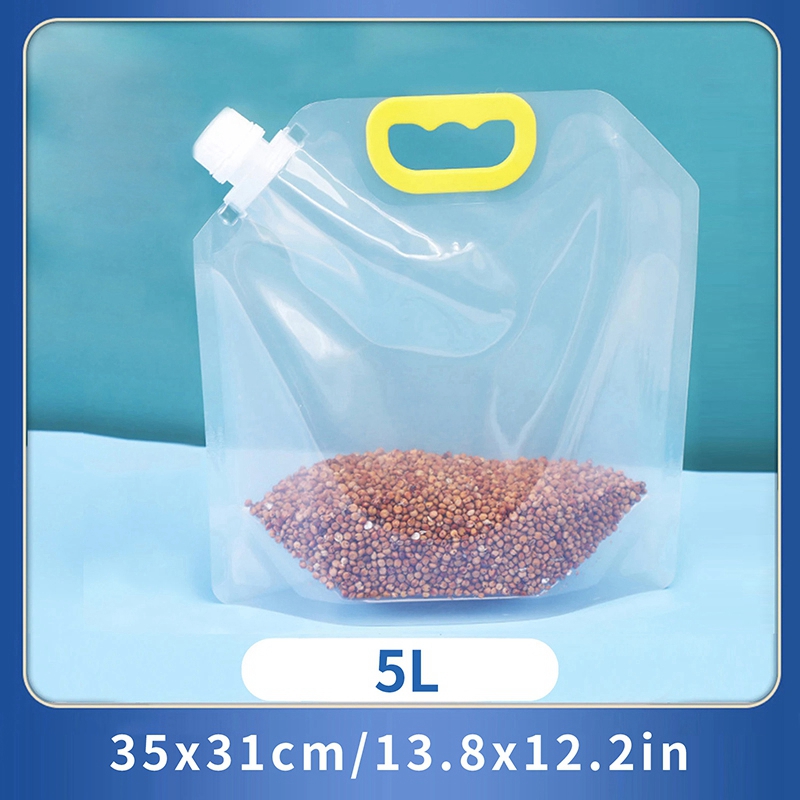 Bolsa de plástico reciclable ziplock Saran bolsa de plástico de embalaje de PVC a prueba de fugas bolsa de embalaje de partículas de frutas alimentos frescos recipiente cerrado de cocina: Oro