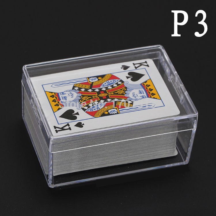 Polystyrene Transparent Playing CARDS plastic box PS Storage Collections Container Case(only box, not have Playing CARDS)