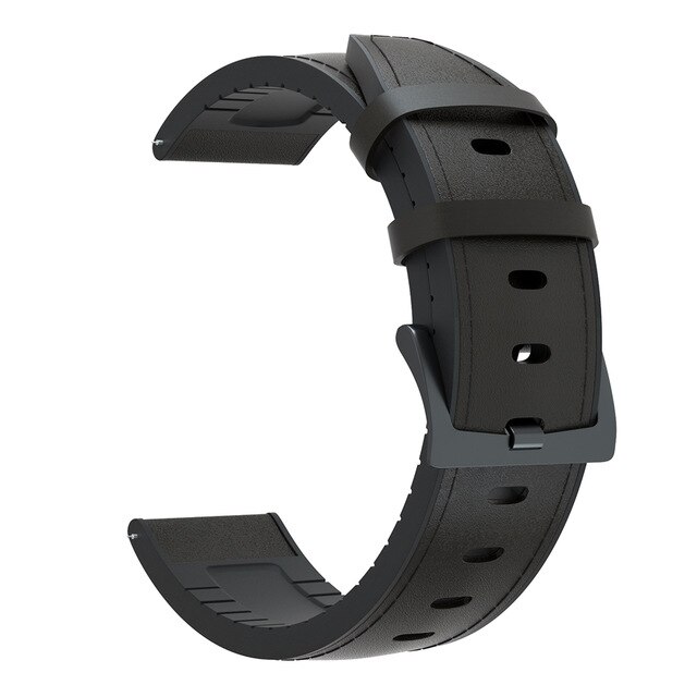 Leder + Silikon Armband Für Huawei GT2 42 46mm/GT2e/GT 42 46mm Armband armband 20/22mm für Honor Magicg1/2 Armband Correa: Black line / For Huawei GT 2e