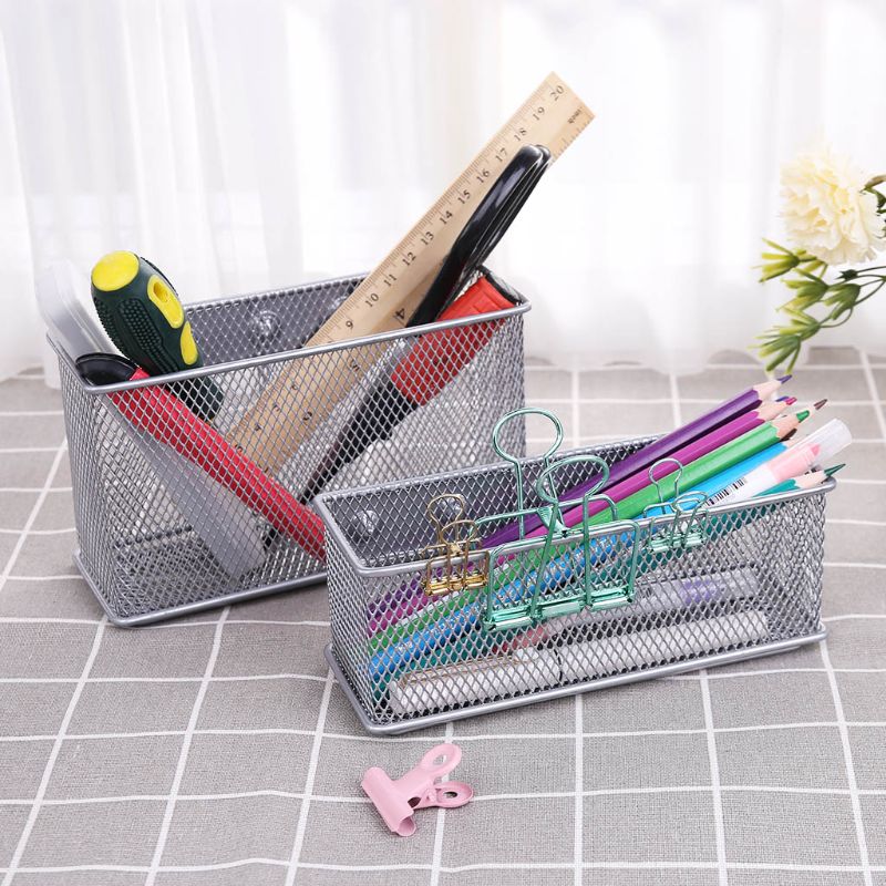 Duurzaam Koelkast Draad Mesh Magnetische Mand Opbergdoos Pen Make Organizer Kantoorbenodigdheden Opslag