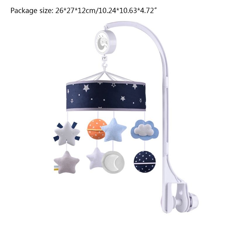 Babybedje Mobiele Rammelaar 0-12 Maanden Muziek Roterende Bed Bel Baby Onderwijs Speelgoed G99C