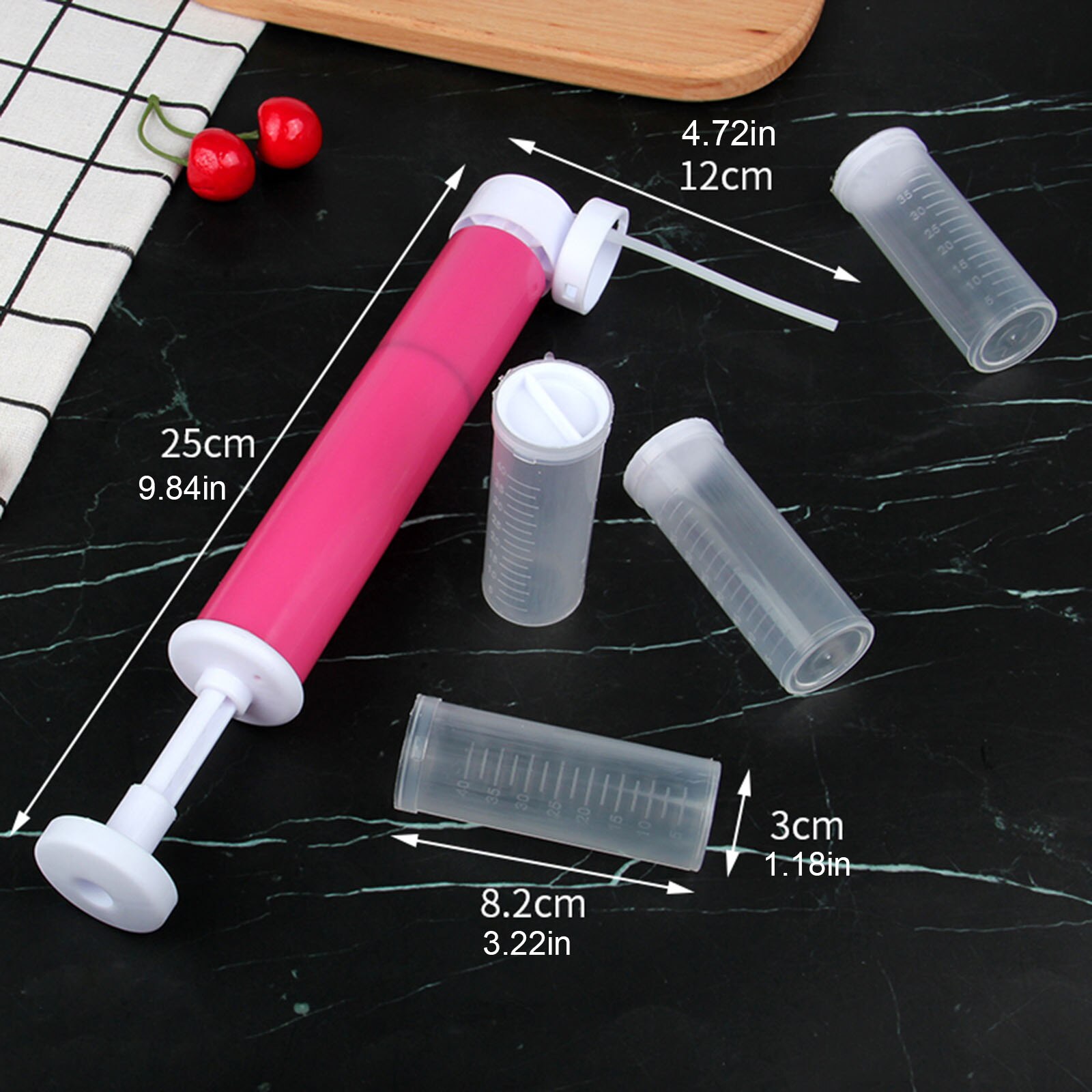 Pistolet aérographe manuel pour gâteaux, Gadget de cuisine, pâtisserie, Desserts, outils de décoration ménagers, 1 pièce