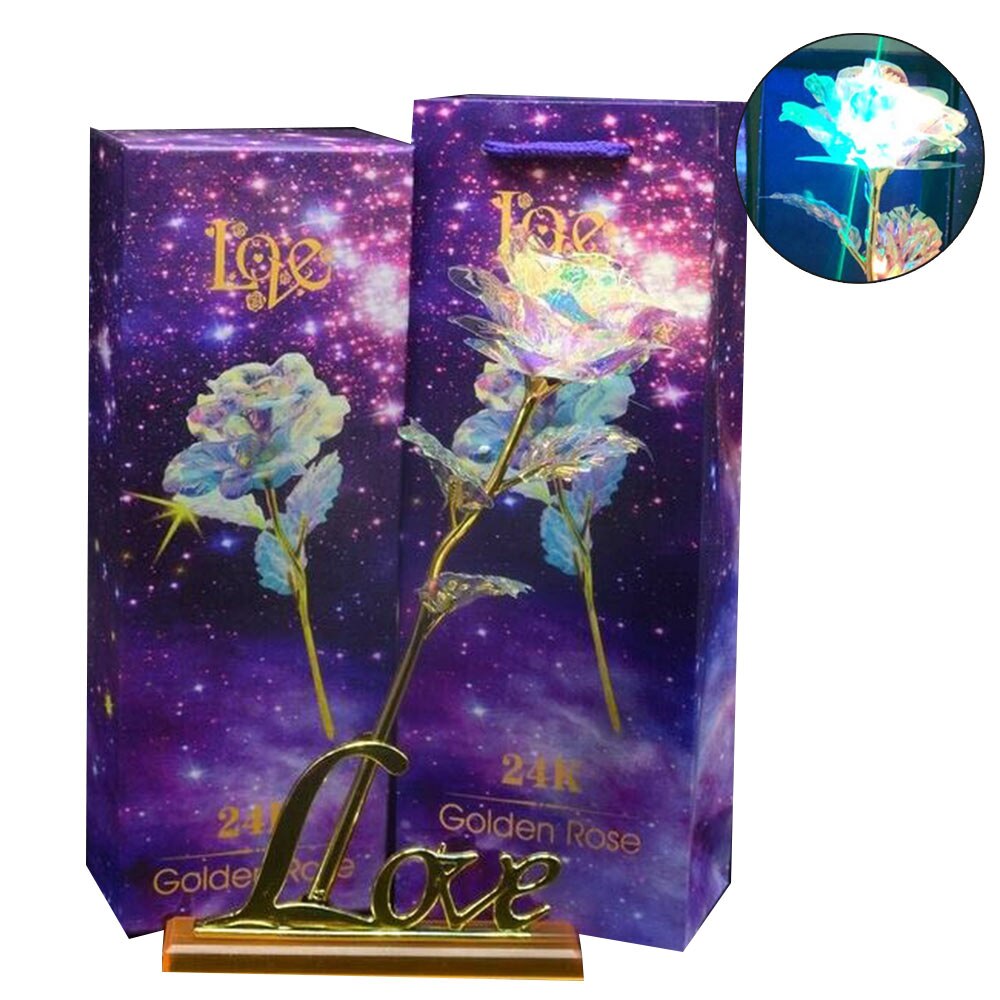 Lumineszenz mit Tasche Beleuchtung Rose Ewige Blume Romantische SchöNe Nacht Licht Jubiläum Festival Hochzeit: einstellen 4
