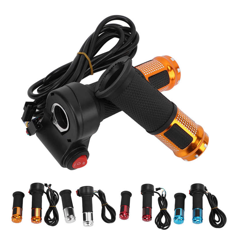 Electric Bicycle Throttle Grip Electric Bike Throttle Handle Universal 12V‑99V for Electric Bicycle