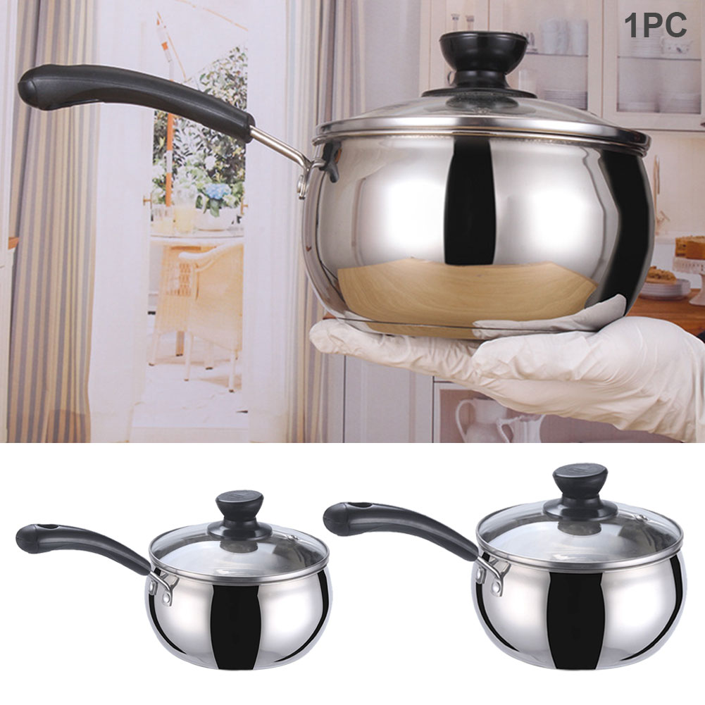 With Vented Lid Stainless Steel Nonstick Anti Slip Handle Sauce Pan Easy Clean Cooking Milk Durable Kitchen Tools Home Soup Pot