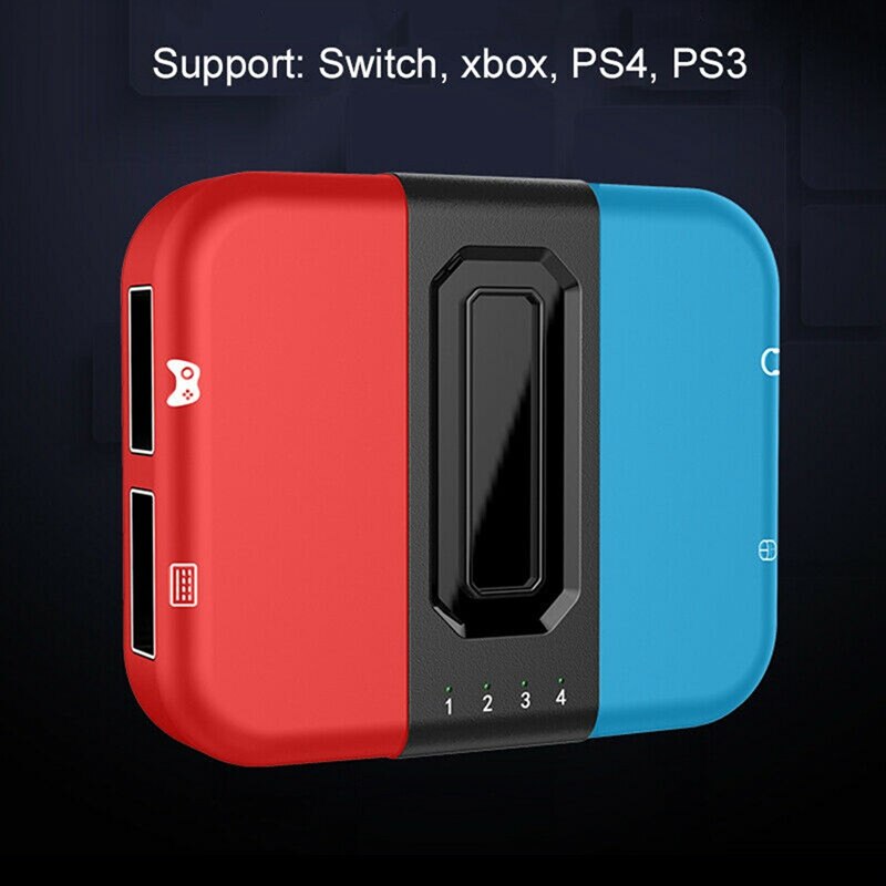 Tastatur-maus-konverter, gamecontroller-adapter für pc ,  ps4- in-1- und 2-in - ps3- switch-mobile-gaming-konverter