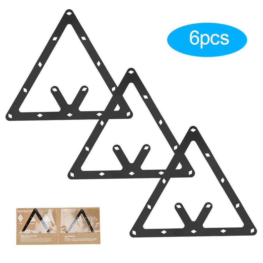 6PCS Billiard Table Sticker Film Paper Kick-off Film Billiard Rack Accessory 9/10 Ball Paper