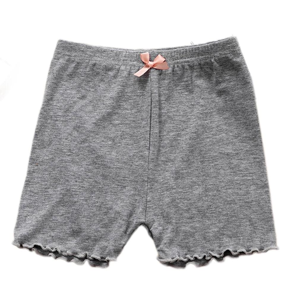 Pantalones de seguridad para niñas, mallas de Modal antisalida para niños, pantalones cortos grandes de seguridad para niños: gray / 150CM