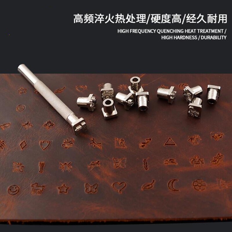 32pcs/set Leather Printing Punch Tools Handmade Carving Leathercraft Punch Stamps Sculpture Metal Leather Craft Tools