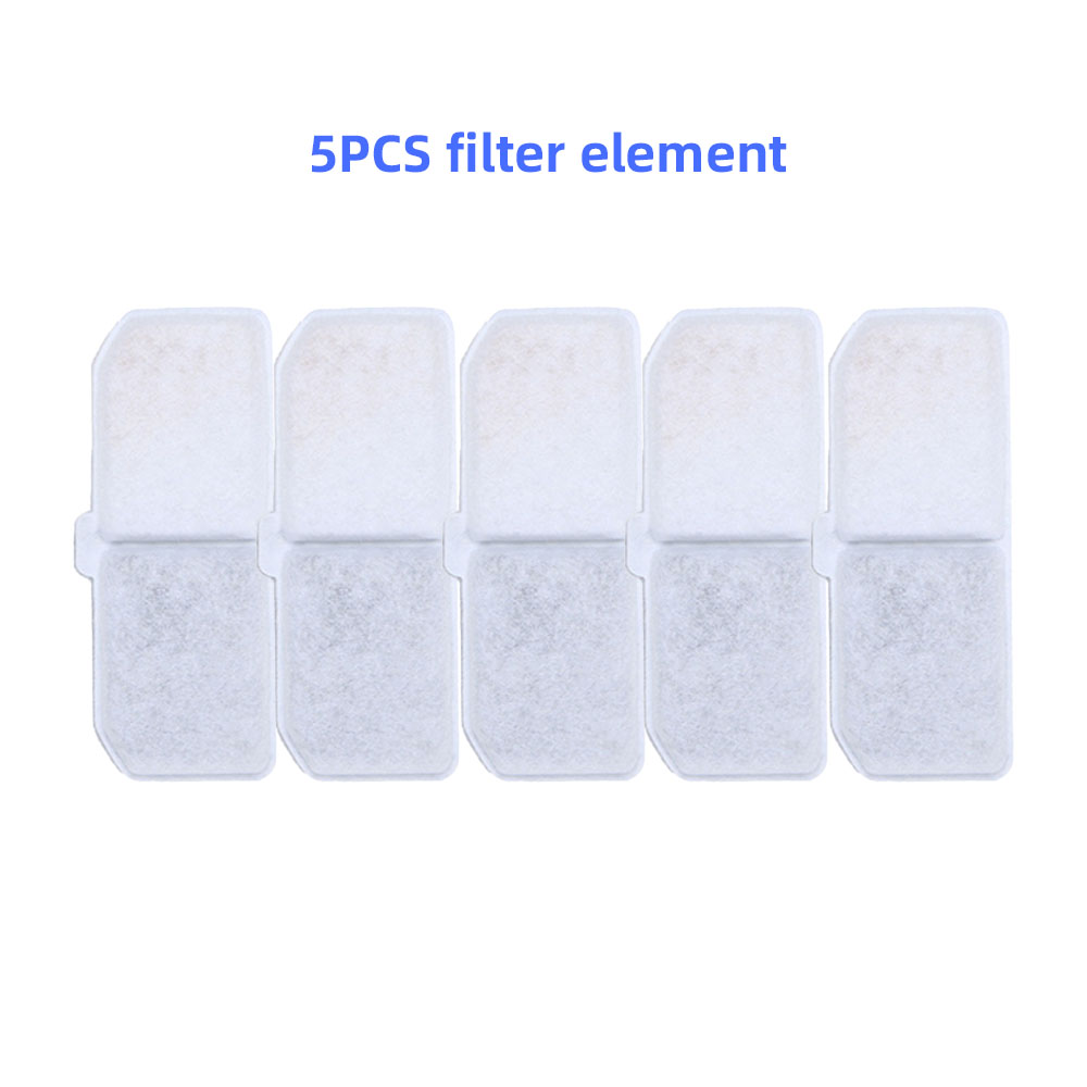 Filtro de carbón activado de repuesto para bebedero de gatos, filtro de cartucho de bebedero Rectangular para perros y mascotas, 5/8/12 Uds.: Blanco
