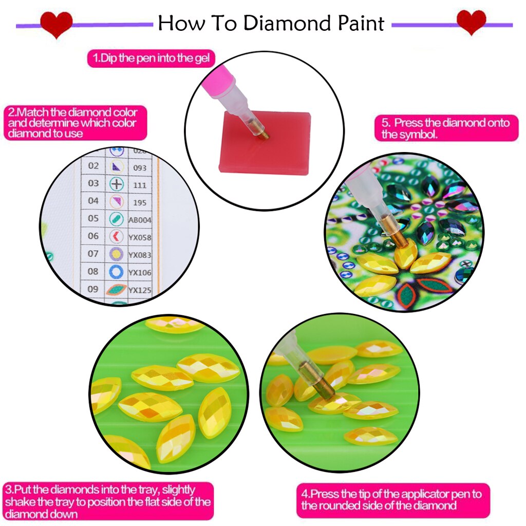 5D DIY Special Shaped Diamond Painting Mandala Kits DIY Diamond Art Paint Cross Stitch for Adults and Kids