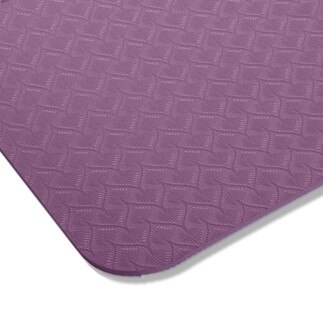 6 millimetri Eco-Friendly di Yoga Zerbino, posizione Linea FAI DA TE Non di Slittamento Non Tossico Esercizio Cuscino con sling bag per le donne le ragazze di casa di allenamento di Ginnastica: Purple