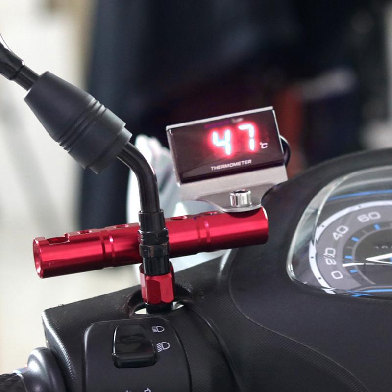 Termómetro Digital modificado Universal para motocicleta, medidor de temperatura de agua para Scooter de carreras, termómetros