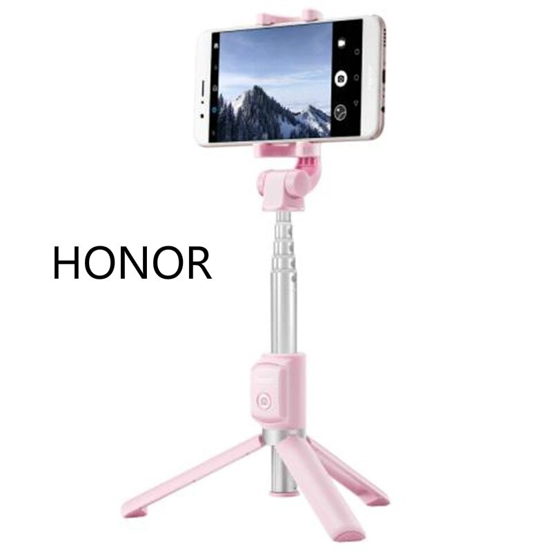 Huawei honor bluetooth-reisestativ (kabellos) selfie-stick-stativ-kombination, 360 grad freie drehung, leicht und tragbar: Huawei honor rosa