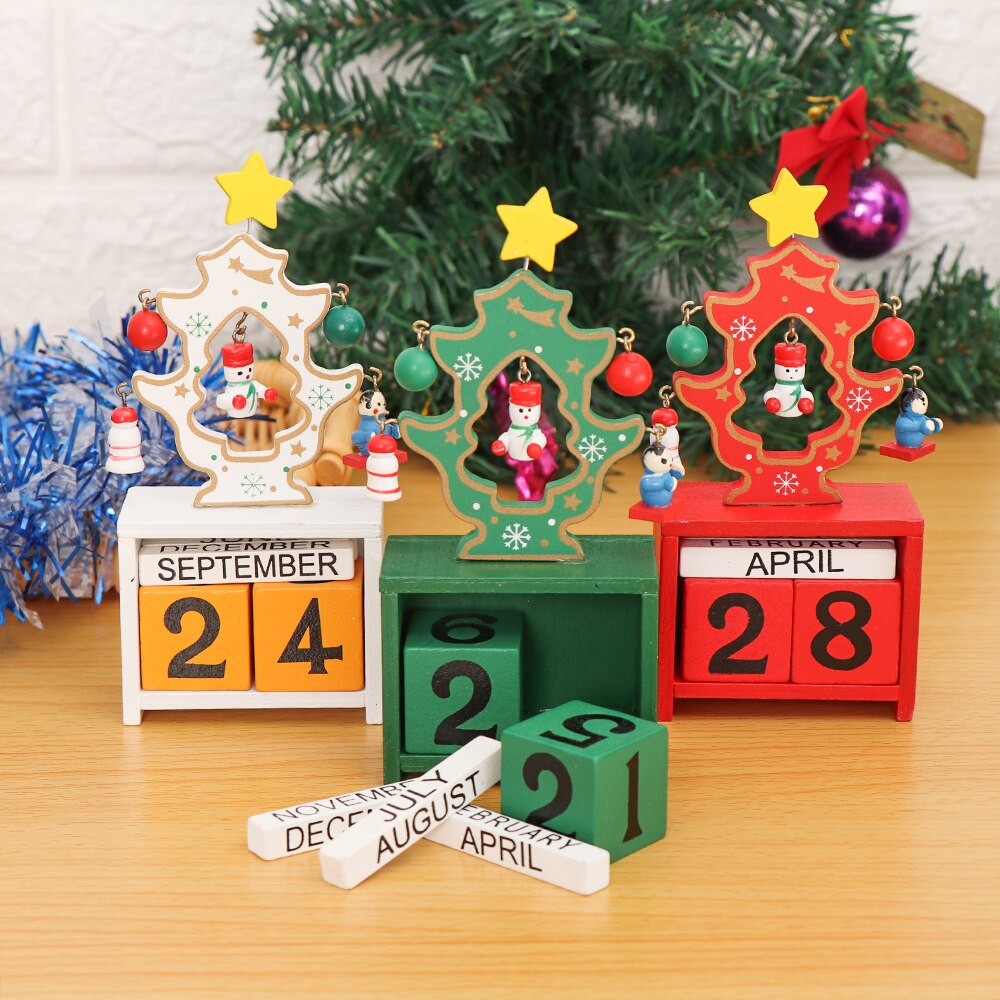 Christmas Wood Christmas Advent Calendars Christmas Decorations for Home Xmas Ornament