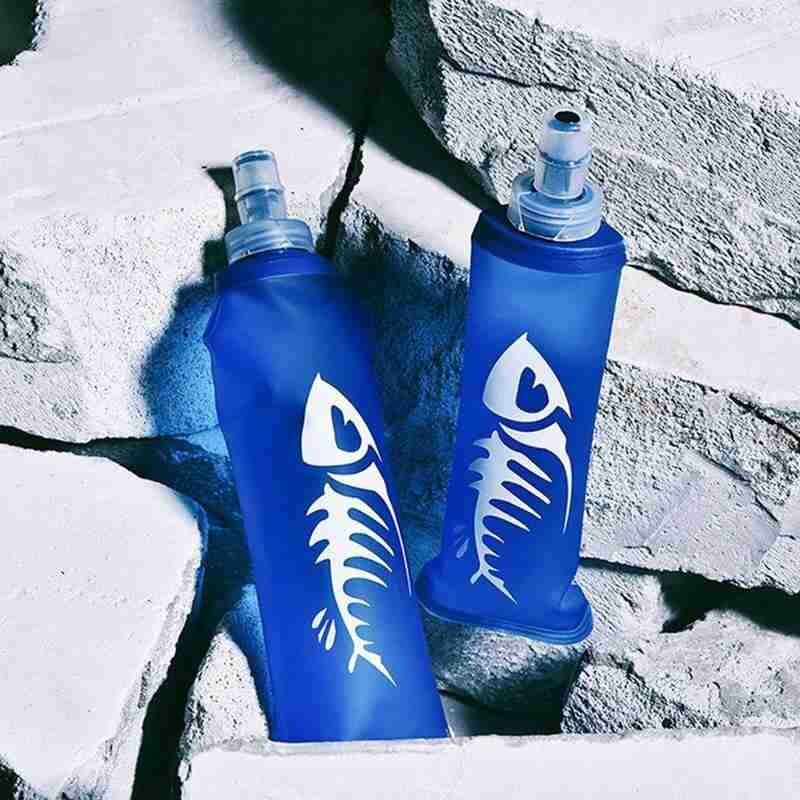 250/500Ml Silicon Water Fles Voor Wandelen Tpu Sport Zachte Fles Opvouwbare Running Water Bag Silicon Water Fles voor Wandelen