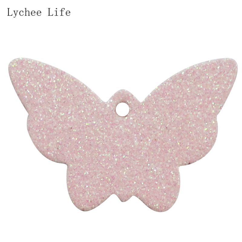 Lychee Leven 10 Stks/partij Vlinder Lederen Pads Handgemaakte Diy Oorbellen Oorsteker Sieraden Materiaal Leer Maken Accessoires