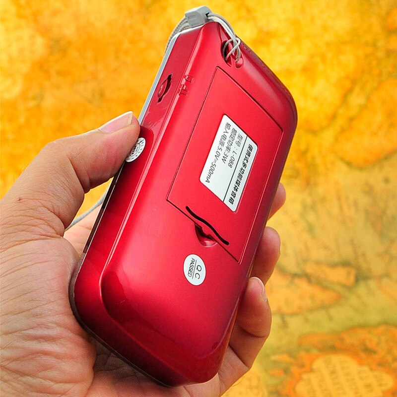 Card Radio For The Elderly L-088 Multifunctional Mini Portable Radio Support Radio/USB/TF Card/AUX/Headphone