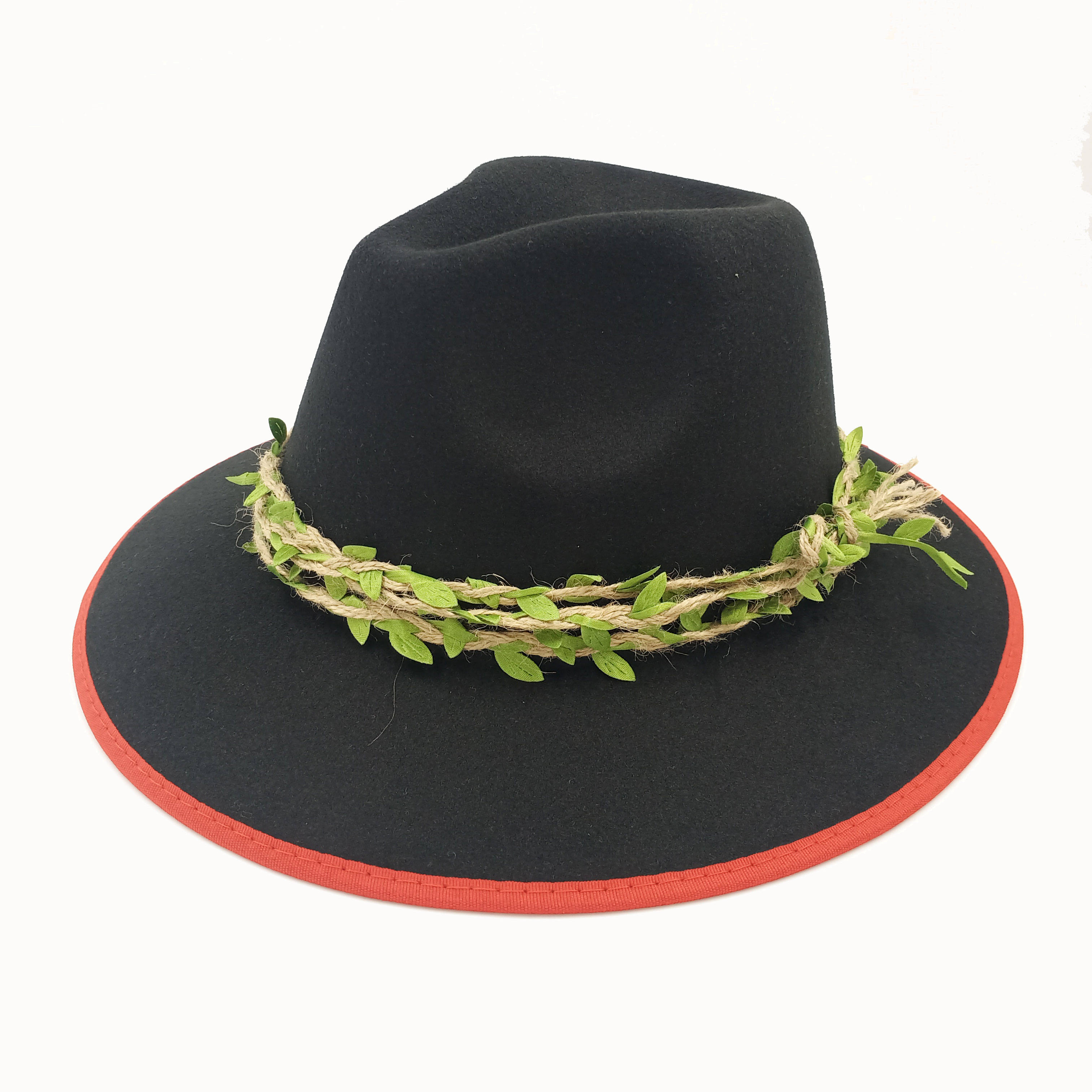 Hemming Fedoras Hat For Women Man Hats Sun Hat Belt Accessories Jazz Cap Panama Church Hat Fedoras: 08
