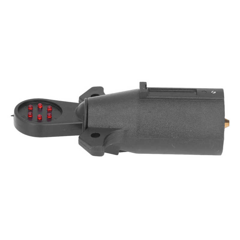 Trailer Light Tester RV Electric Wiring Adapter 7‑Way 6LED Weatherproof for Vehicles