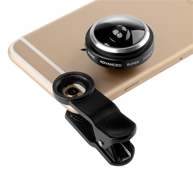 Orbmart Universele Clip 235 Graden Super Fish Eye Camera Fisheye Lens Voor Apple Iphone Samsung Xiaomi Huawei Mobiele Telefoon Lenzen