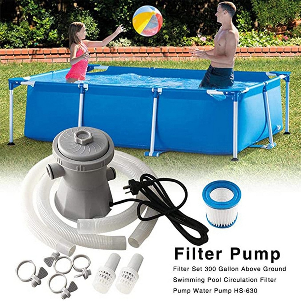 Pool Filter Pump Swimming Pool Sand Pump Pool Electric Filter Kit Water Cleaning Tool Swimming Filter Supplies 110V-240V