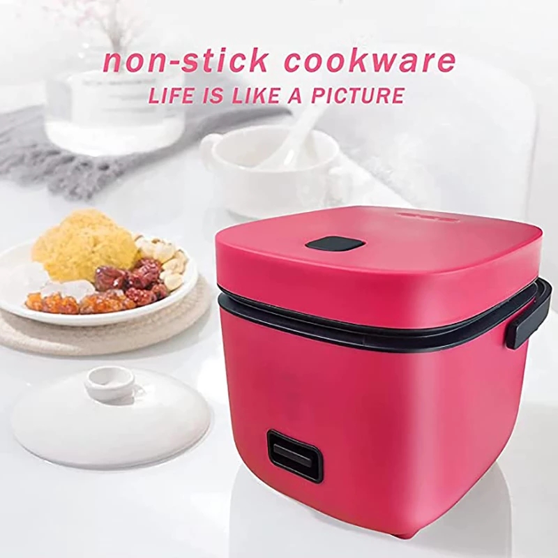 Mini Rice Cooker Multi-function Single Electric Rice Cooker Non-Stick Household Small Cooking Machine Make Porridge Soup EU