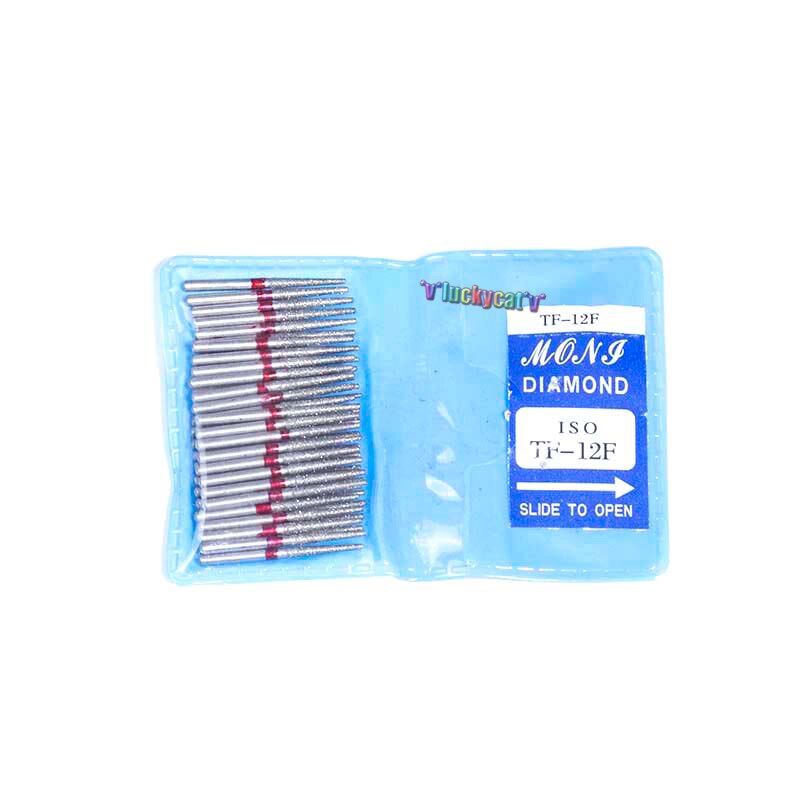 Bola redonda de diamante serie TF, 50 unids/bolsa, fresas dentales de diámetro para pieza de mano Dental de alta velocidad