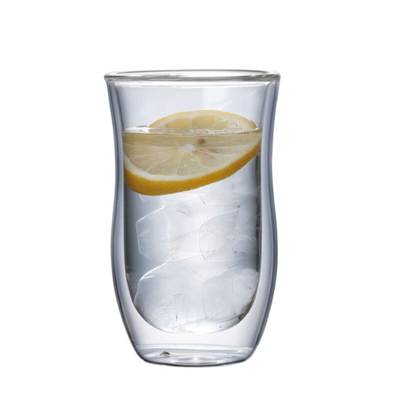 Kaffe te dryck kopp glas klar värmebeständig dubbelvägg mjölk juice mugg koppar cocktail whisky vin öl glas kristall