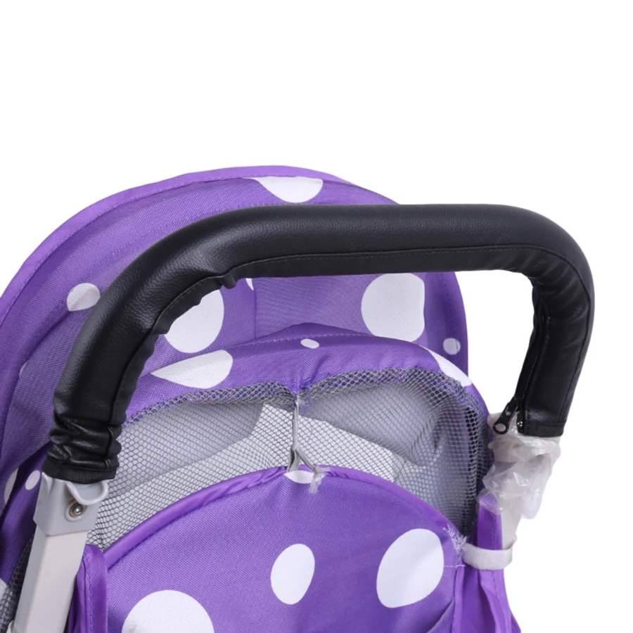 Accessoires de poussette pour bébé, housse pour accoudoirs en cuir PU avec fermeture éclair, étui de protection universel, housse pour poignée d'accoudoir de landau
