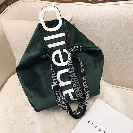 Female Crossbody Bags For Women Canvas tote Famous Brand Luxury Handbags Sac A Main Ladies Shoulder Messenger Bag: green