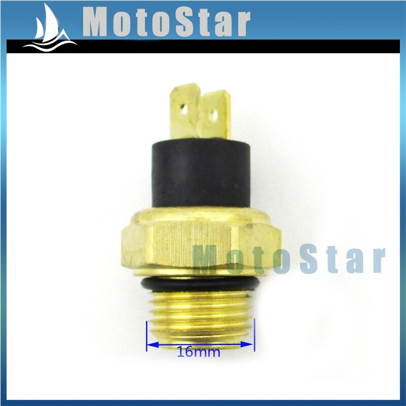 M16 ATV Radiator Thermal Cooling Fan Switch For 250cc Water Cooled Quad 4 Wheeler Scooter Moped