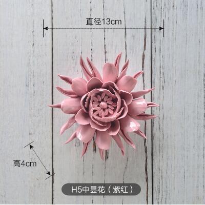 Væg blomsterfad boligindretning vintage håndværk epiphyllum dekorativ porcelæn dekorativ tallerken håndværk værelse dekoration figur: E