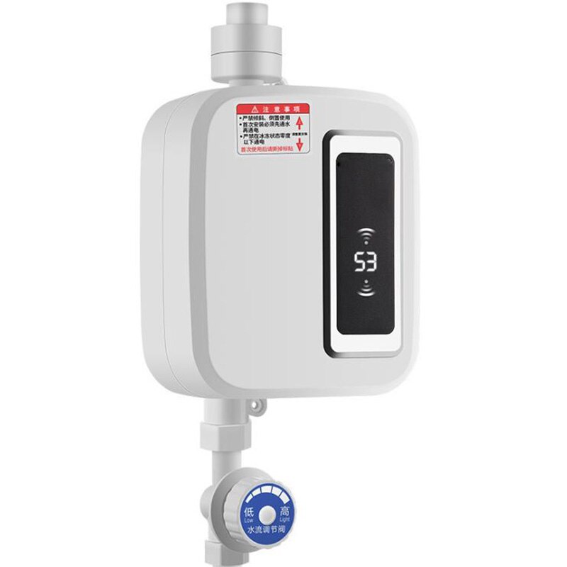 220V 3500W Electric Water Heater Instant Tankles water heater Mini heater with LCD Display EU Plug for Kitchen Bathroom Home