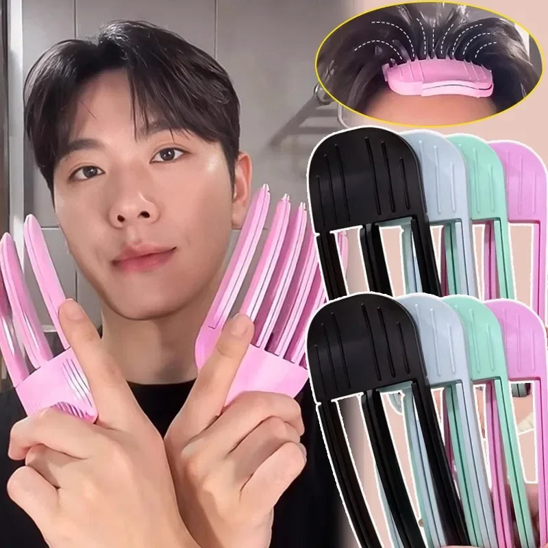 2pcs Fluffy Hairpin Curling Bangs Clips Hair Roots Volumizing Hairclips Set Women Curling Fixed Clip Volume Hair Roller