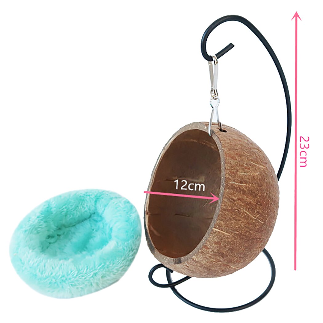 Łupina kokosa chomik hamak gniazdo miękkie wiszące małe zwierzę łóżko dom chomik zabawkowa huśtawka wiewiórka szynszyla Hous
