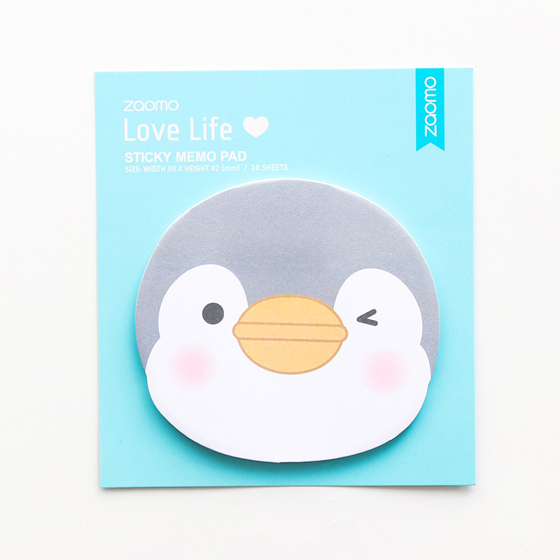 4 stuks Leuke pinguïn sticky note set Mini memo pad Dagboek bladwijzer planner sticker Kawaii Briefpapier Kantoor schoolbenodigdheden F373