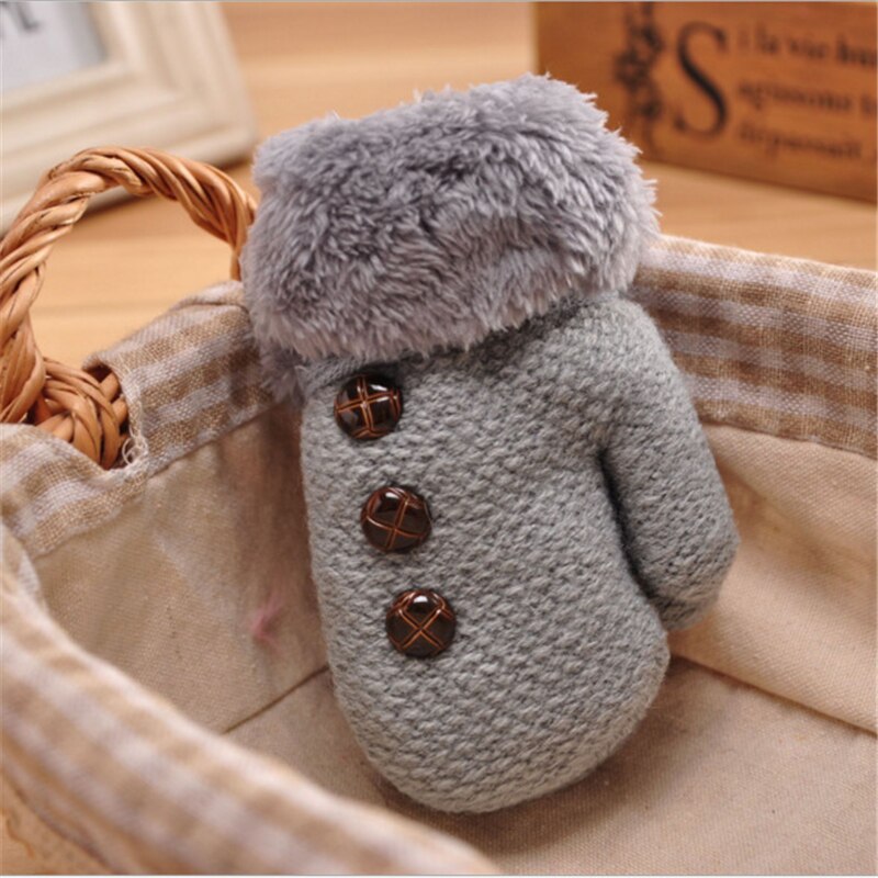 Baby Handschuhe Volle Finger Junge Mädchen Handschuh Kleinkind Baumwolle betroffen Blatt Winter Warme Handschuhe Kleinkinder Gestrickte Fäustlinge für 1-4Y Baby: Typ 4